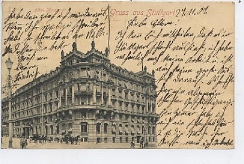 Greetings from stuttgart hotel - greetings,