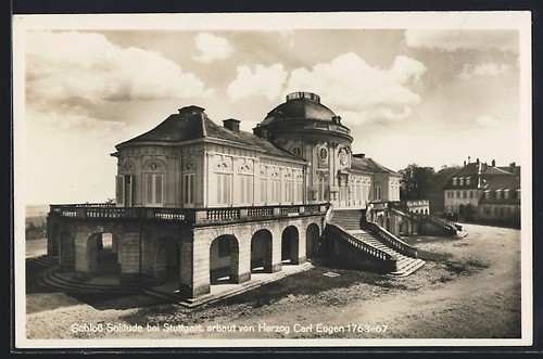 Postcard stuttgart solitude - postcard, stuttgart,