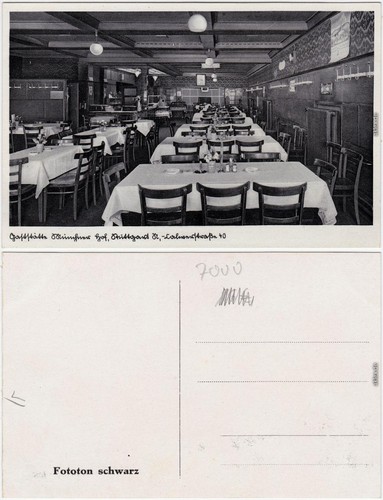 Postcard stuttgart gasthof - postcard,