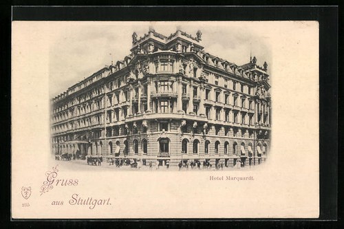 Stuttgart postcard view of - postcard,,