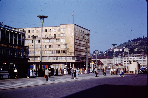 1950s hotel street scene - 1950s,