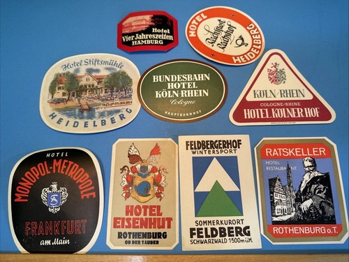Germany luggage labels vier - 9,