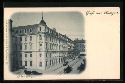 Postcard stuttgart hotel - postcard,
