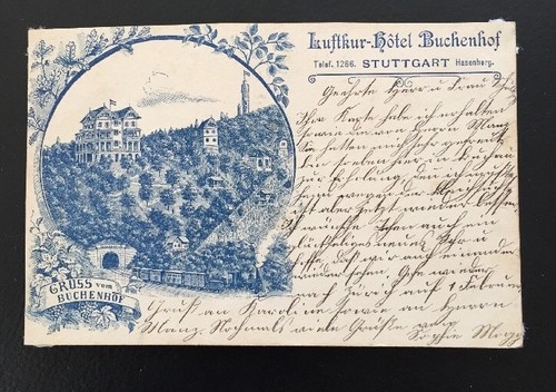 Postkarte stuttgart luftkur - postkarte,