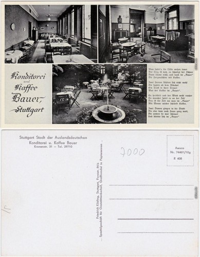 Postcard stuttgart picture - postcard, 3