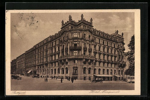 Stuttgart postcard view of - stuttgart,,
