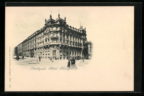 Postcard stuttgart view of - postcard,