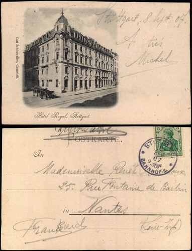 Postcard stuttgart hotel royal - hotel,