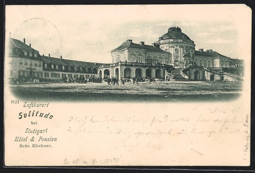 Postcard stuttgart solitude - postcard, stuttgart-solitude
