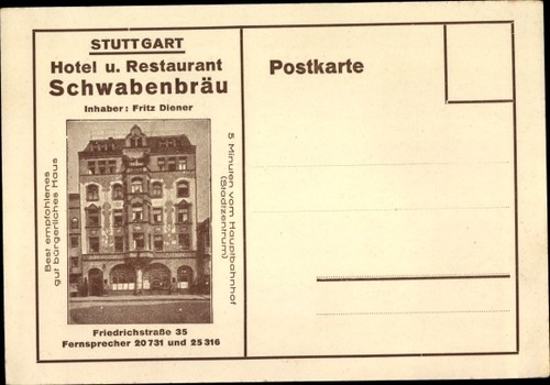 Postcard stuttgart neckar - postcard, am