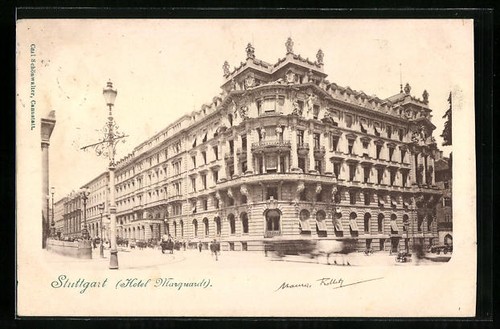 Postcard stuttgart hotel - postcard,