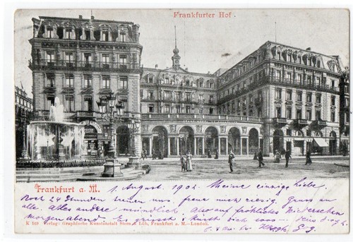 Postcard frankfurt 1902 - postcard,, frankfurt,